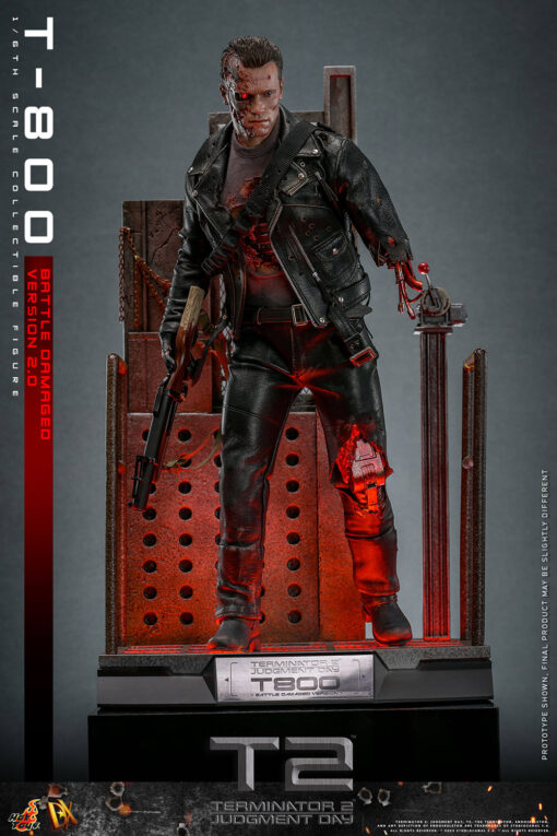 T-800 (Battle Damaged Version 2.0) - Hot Toys - Image 14