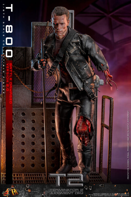 T-800 (Battle Damaged Version 2.0) - Hot Toys - Image 12