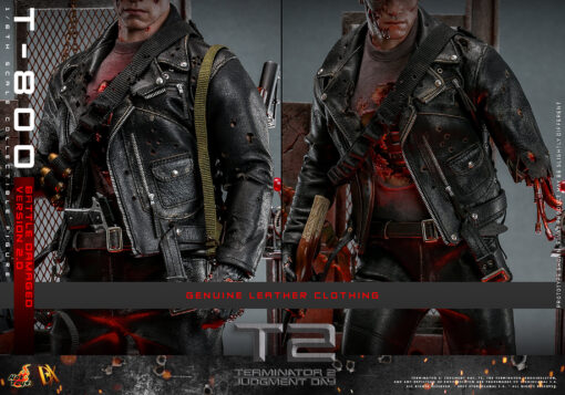 T-800 (Battle Damaged Version 2.0) - Hot Toys - Image 7