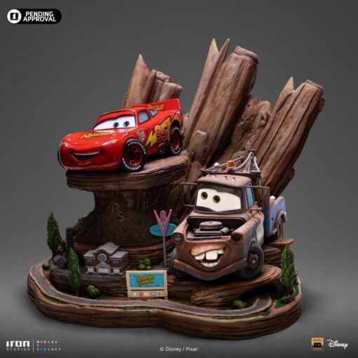 Statue Lightning Mcqueen & Tow Mater - Cars - Deluxe Art Scale 1/10 - Iron Studios - Image 2