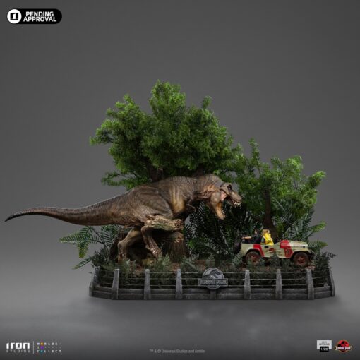 T-Rex Chase Statues Demi Art Scale 1/20 by Iron Studios - Image 3