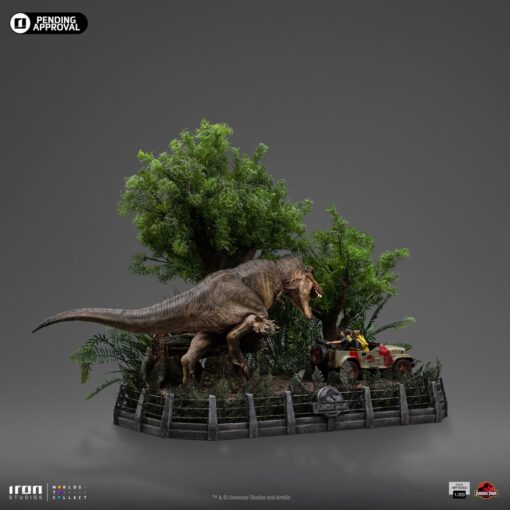 T-Rex Chase Statues Demi Art Scale 1/20 by Iron Studios - Image 5