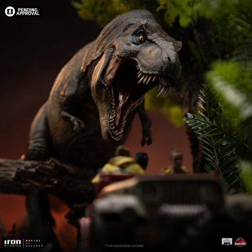 T-Rex Chase Statues Demi Art Scale 1/20 by Iron Studios - Image 13