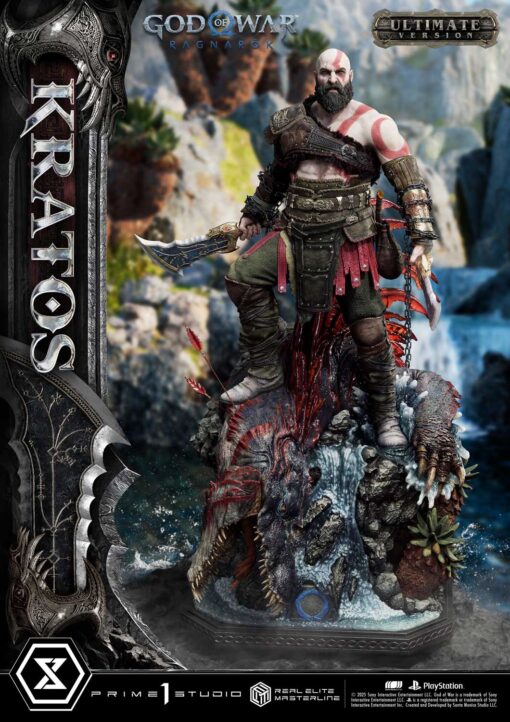 Real Elite Masterline God of War: Ragnarok Kratos Ultimate Bonus Version - Prime1Studio - Image 30