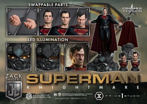 Real Elite Masterline Justice League (Film) Superman Knightmare Color Edition Deluxe Bonus Version by Prime1Studio - Image 9