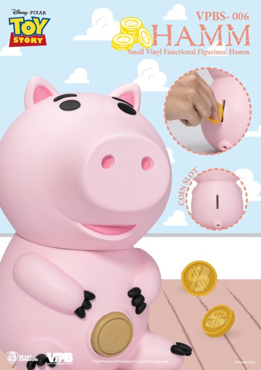 Toy Story Small Vinyl Piggy Bank: Hamm - Beast Kingdom - Image 3