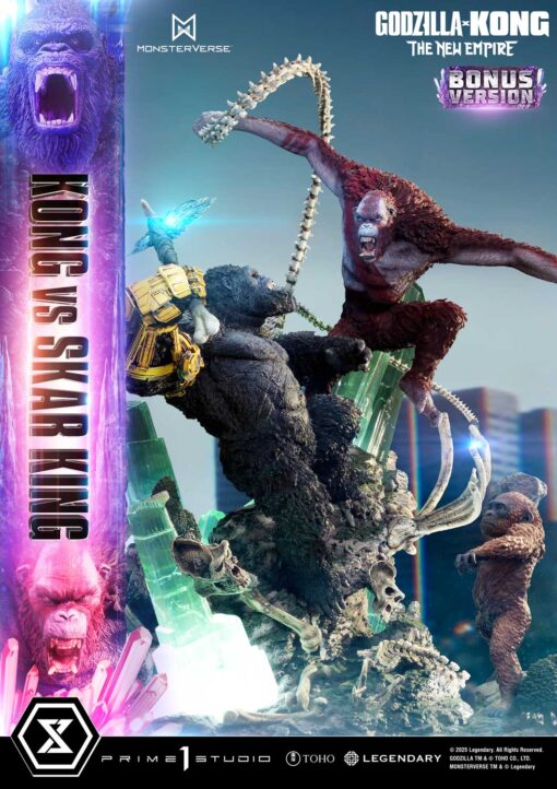 Ultimate Diorama Masterline Godzilla x Kong: The New Empire (Film) Kong vs Skar King Bonus Version - Prime1Studio