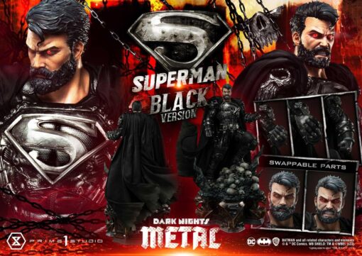 Dark Nights: Metal (Comics) Superman Black Version - Prime1Studio - Image 3
