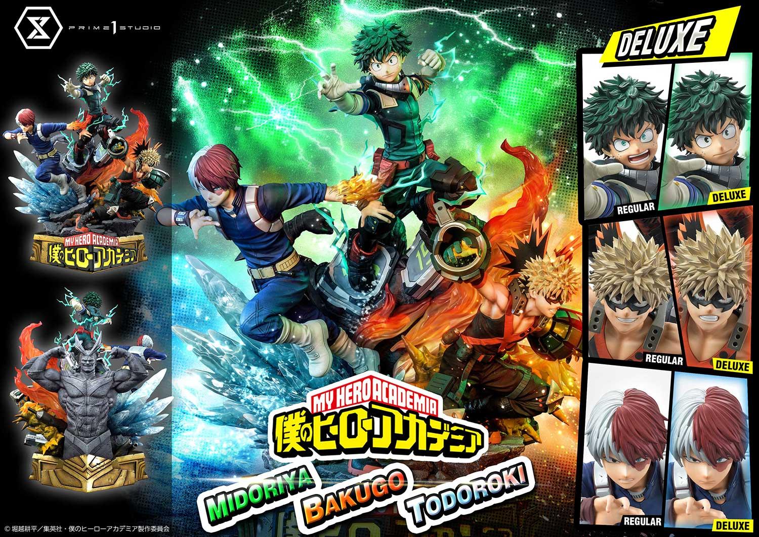 My Hero Academia Midoriya, Bakugo & Todoroki DX Bonus Version - Prime1Studio (PROMOTION) - Image 3