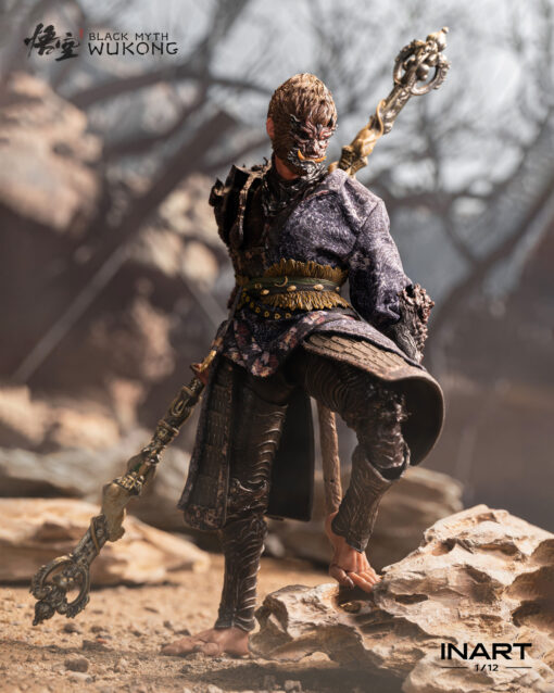 Black Myth: Wukong 1/12 Scale Action Figure - The Destined One in the Bronze Armor Set Deluxe version - Inart - Image 2
