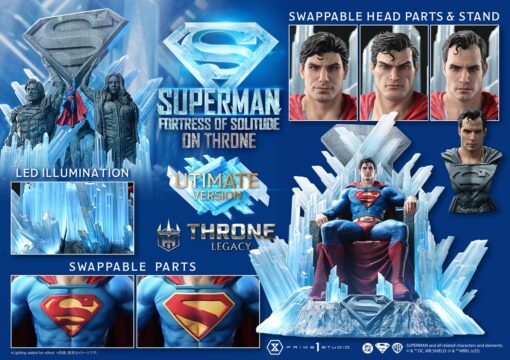 Throne Legacy Superman (Comics) Superman Fortress of Solitude on Throne (Design by Gabriele Dell’Otto) Ultimate Bonus Version - Image 24