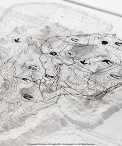Alternative view of ELITE CREATURE COLLECTIBLES PRESENTS:  Jurassic Park Topographic Map - Isla Nublar