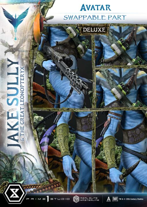 Real Elite Masterline Avatar (Film) Jake Sully & The Great Leonopteryx Avatar Legacy Collection Deluxe Bonus Version - Prime1Studio - Image 15