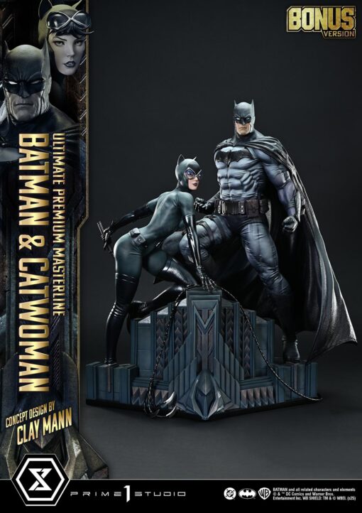Ultimate Premium Masterline Batman (Comics) Batman & Catwoman (Concept Design by CLAY MANN) Bonus Version - Prime1Studio - Image 17