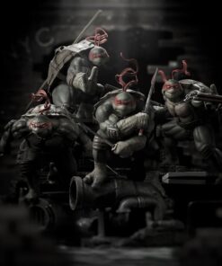 Teenage Mutant Ninja Turtles TMNT Black&White (Comic Version ) Full Set - BDS Art Scale 1/10 - limited edition 300pcs worldwide - Image 3