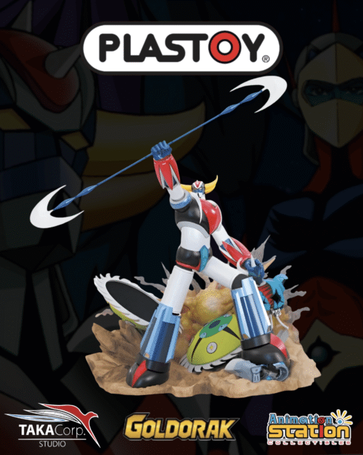 GOLDORAK VS GIN GIN STATUE BY PLASTOY