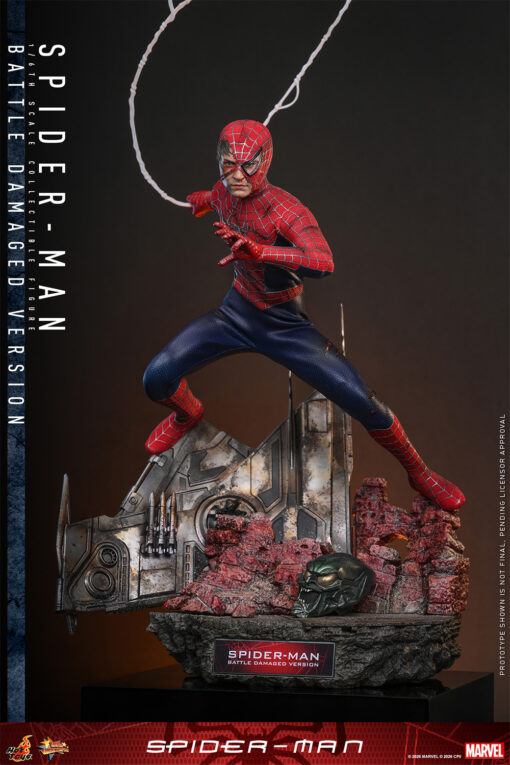Spider-Man (Battle Damaged Version) Sixth Scale Figure - Hot Toys - Image 10