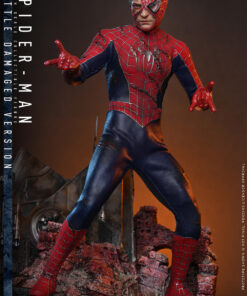 Alternative view of Spider-Man (Battle Damaged Version) Sixth Scale Figure - Hot Toys