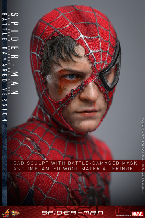 Spider-Man (Battle Damaged Version) Sixth Scale Figure - Hot Toys - Image 8