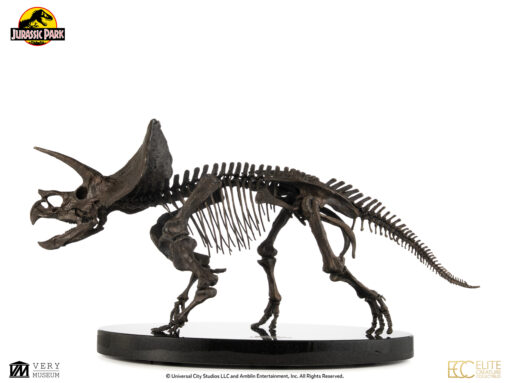 ELITE CREATURE COLLECTIBLES PRESENTS: Triceratops Fossil Skeleton – 1:12 Scale Bronze