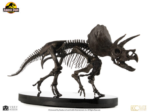 ELITE CREATURE COLLECTIBLES PRESENTS: Triceratops Fossil Skeleton – 1:12 Scale Bronze - Image 12