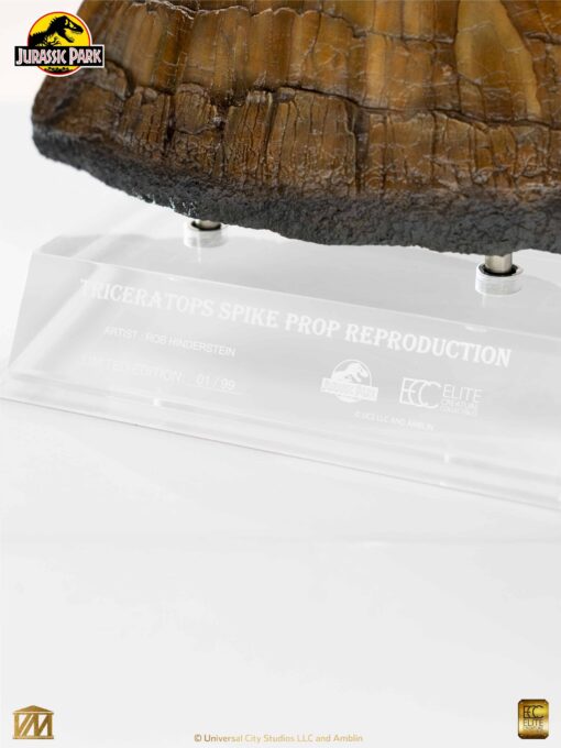 ELITE CREATURE COLLECTIBLES PRESENTS: Jurassic Park Triceratops Spike Prop Reproduction - Image 9