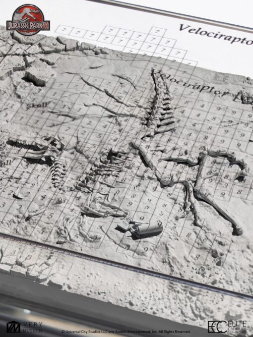 ELITE CREATURE COLLECTIBLES PRESENTS:  Jurassic Park III – Velociraptor Excavation Map - Image 9