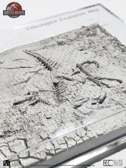 ELITE CREATURE COLLECTIBLES PRESENTS:  Jurassic Park III – Velociraptor Excavation Map - Image 8