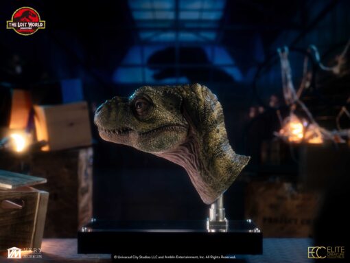 ELITE CREATURE COLLECTIBLES PRESENTS: Jurassic Park 2 Junior T-Rex Bust Prop Reproduction - Image 18