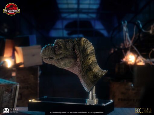 ELITE CREATURE COLLECTIBLES PRESENTS: Jurassic Park 2 Junior T-Rex Bust Prop Reproduction - Image 14