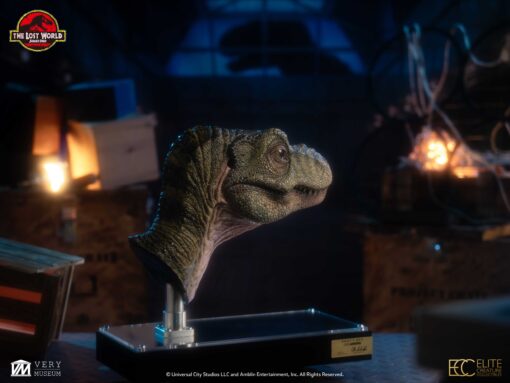 ELITE CREATURE COLLECTIBLES PRESENTS: Jurassic Park 2 Junior T-Rex Bust Prop Reproduction - Image 15