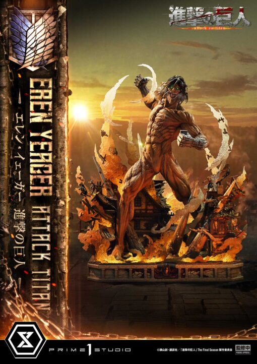 Ultimate Diorama Masterline TV animation Attack on Titan Eren Yeager Attack Titan - Prime1Studio