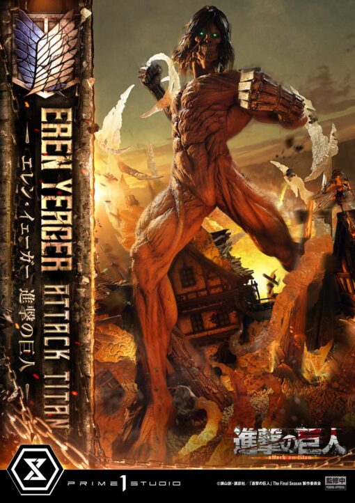 Ultimate Diorama Masterline TV animation Attack on Titan Eren Yeager Attack Titan - Prime1Studio - Image 3