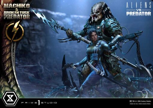 Ultimate Premium Masterline Aliens vs Predator (Comic) Machiko & Broken Tusk Predator Deluxe Version - Prime1Studio - Image 30