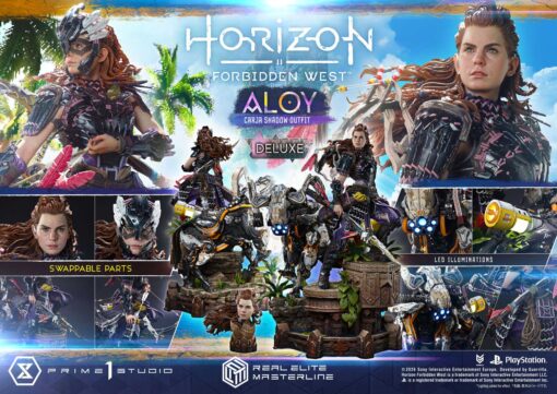 Real Elite Masterline Horizon Forbidden West Aloy Carja Shadow Outfit Deluxe Version - Prime1Studio - Image 24