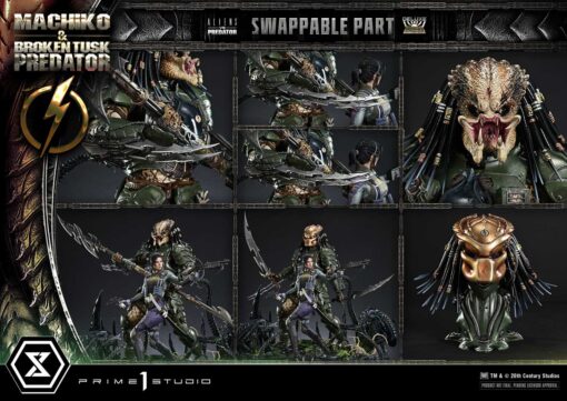 Ultimate Premium Masterline Aliens vs Predator (Comic) Machiko & Broken Tusk Predator Deluxe Version - Prime1Studio - Image 28