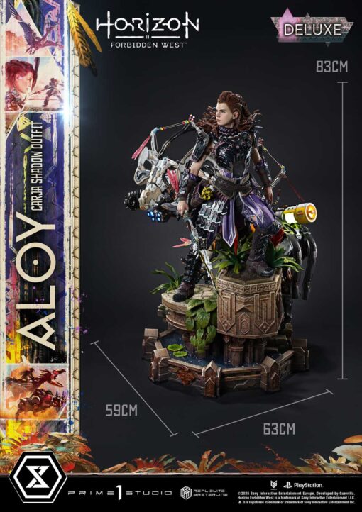 Real Elite Masterline Horizon Forbidden West Aloy Carja Shadow Outfit Deluxe Version - Prime1Studio - Image 20