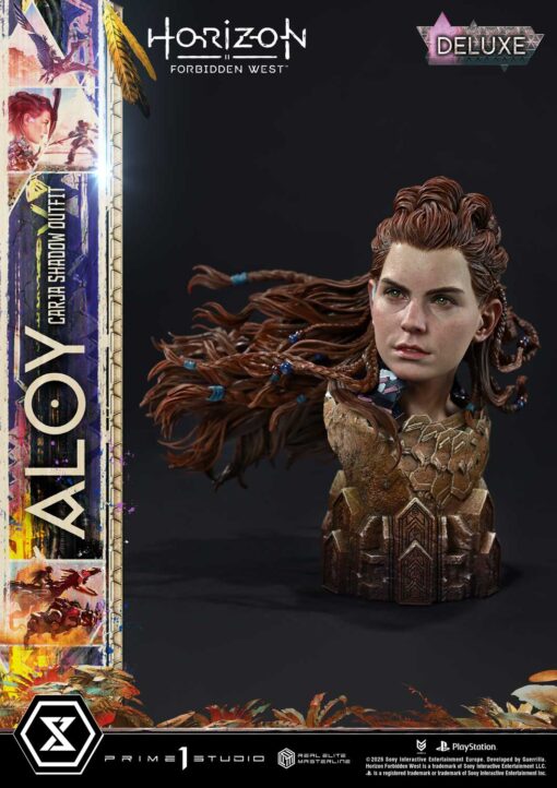 Real Elite Masterline Horizon Forbidden West Aloy Carja Shadow Outfit Deluxe Version - Prime1Studio - Image 12