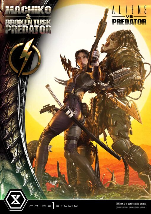 Ultimate Premium Masterline Aliens vs Predator (Comic) Machiko & Broken Tusk Predator Deluxe Version - Prime1Studio - Image 18