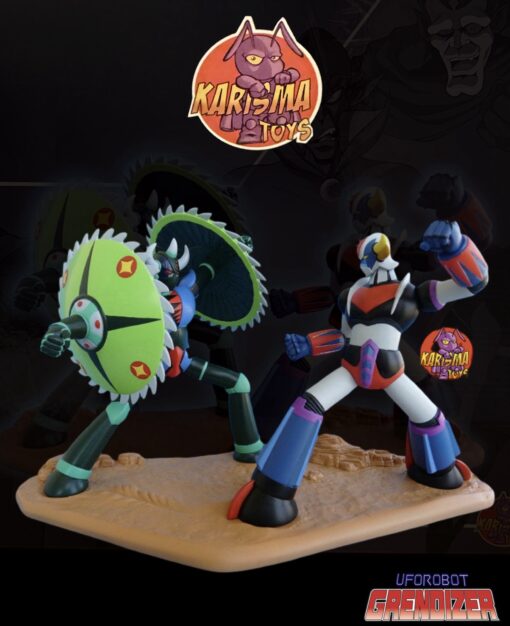 UFO ROBOT GRENDIZER: Goldorak vs. Janus Resin Diorama By Karisma Toys