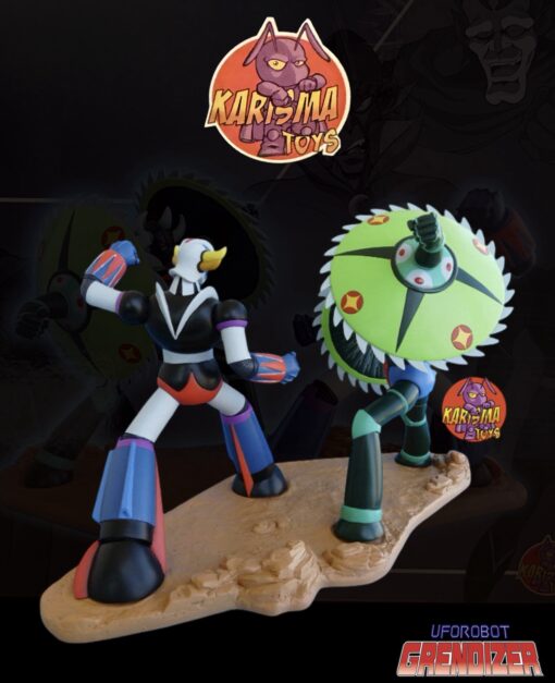UFO ROBOT GRENDIZER: Goldorak vs. Janus Resin Diorama By Karisma Toys - Image 4